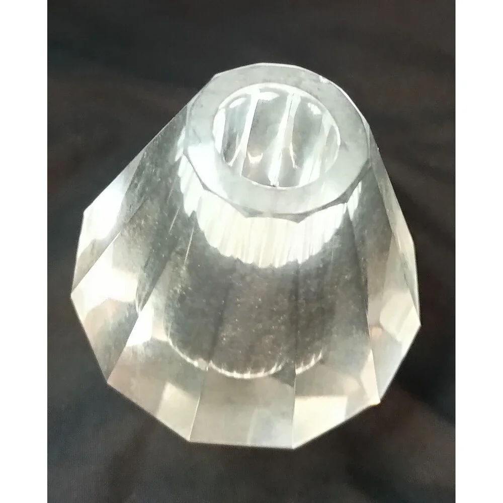 SIA Swedish Lead Crystal Diamond Shaped Candle Holder